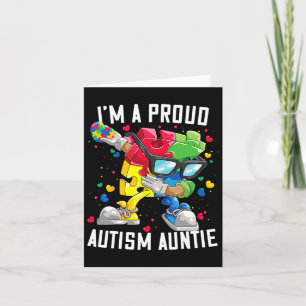 Ich bin eine stolze Autismus Tante Autismus Awaren Karte