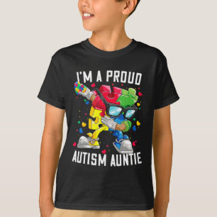 Ich bin eine stolze Autismus Tante Autismus Awaren T-Shirt
