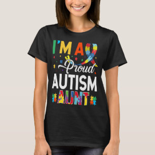 Ich bin eine stolze Autismus-Tante, die Autismus-B T-Shirt