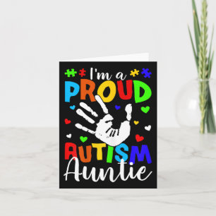 Ich bin eine stolze Autismus Tante Niedlich Autism Karte