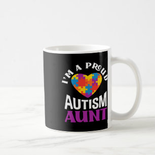 Ich bin eine stolze Autismus-Tante Puzzle Herz Aut Kaffeetasse