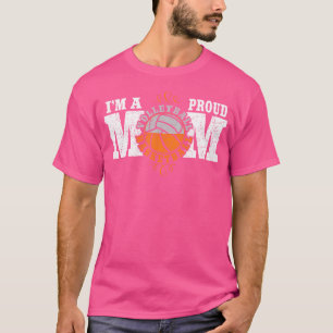 Ich bin eine stolze Basketball-Volleyball-Mama mit T-Shirt