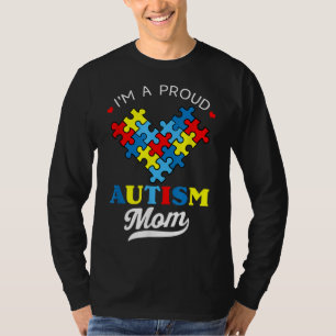 Ich bin eine stolze Mama Autismus Bewusstsein Auti T-Shirt