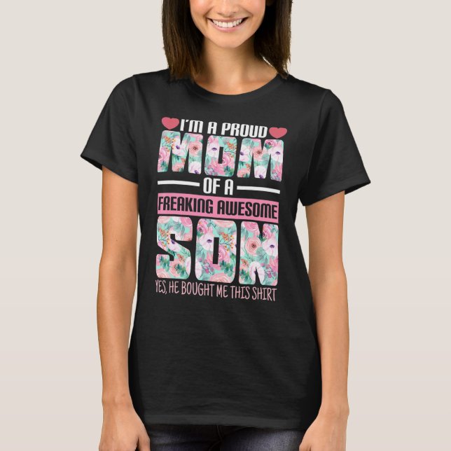 Ich bin eine stolze Mama eines frisch Phantastisch T-Shirt (Vorderseite)