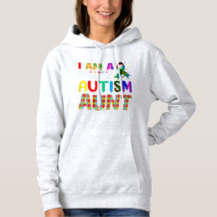 Ich bin eine stolze Tante für Autismus-Tanten Hoodie