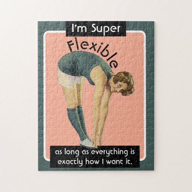 Ich bin eine superflexible, sonnige, sarkastische  (Vertikal)