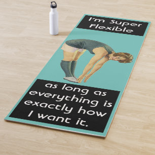 Ich bin eine superflexible, sonnige, sarkastische yogamatte