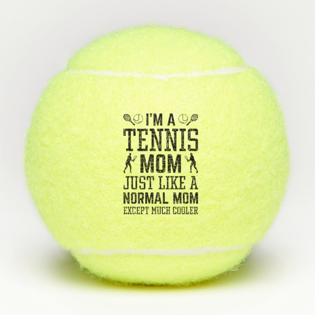 Ich bin eine Tennis-Mama Tennisbälle (Vorderseite)