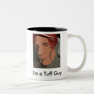 Ich bin eine Tuff-Typlogo-Tasse Zweifarbige Tasse
