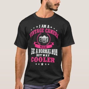 Ich bin eine Vintage-Kamera-Mama Mamarazzi-Kamera- T-Shirt