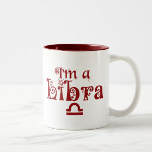 Ich bin eine Waage-Tasse Zweifarbige Tasse