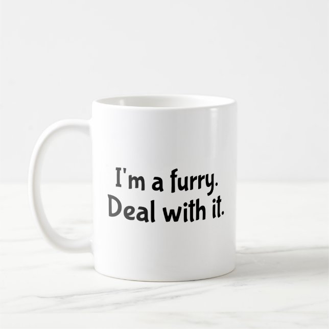 Ich bin eine Wut. Bedienen Sie sich damit. Tasse K (Links)