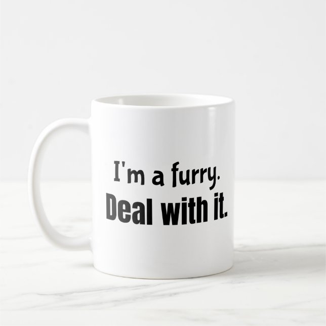 Ich bin eine Wut. Bedienen Sie sich damit. Tasse K (Links)