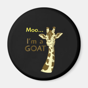 Ich bin eine Ziege Cool, die Giraffe verwirrt Magnet
