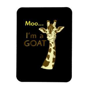 Ich bin eine Ziege Cool, die Giraffe verwirrt Magnet