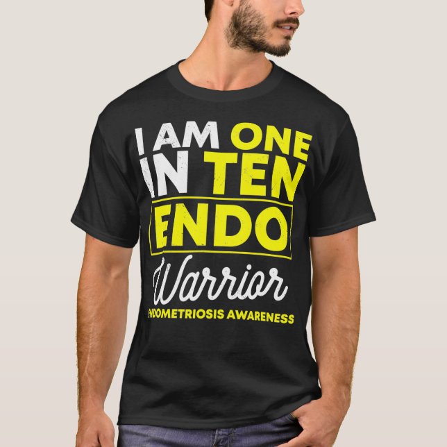 Ich bin einer von zehn Endo Krieger Endometriose A T-Shirt (Vorderseite)