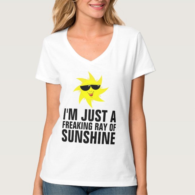 ICH BIN EINFACH EINE FREIZÜGIGE RAY AN SONNENSCHIR T-Shirt (Vorderseite)