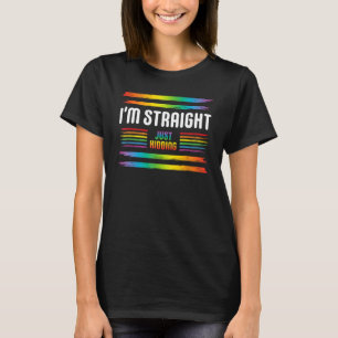 ICH BIN EINFACH EINFACH KIDNT Rainbow LGBT Flag Ga T-Shirt
