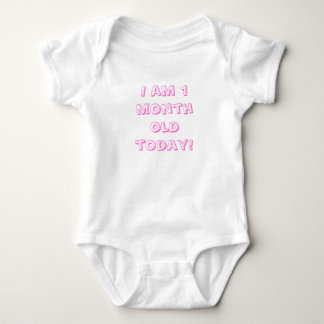 Ich bin einmonatiges Baby heute! Strampler