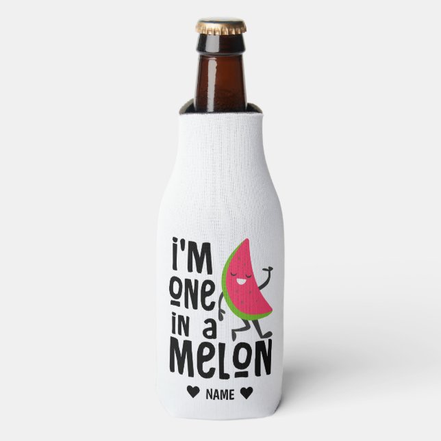 Ich bin eins in einem "Melon" Flaschenkühler (Flaschenvorderseite)