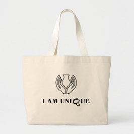 ICH BIN EINZIGARTIG Minimalistische Tragetasche