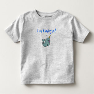 Ich bin einzigartig! (Narwhal) Kleinkind T-shirt