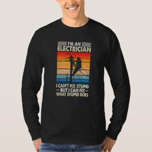 Ich bin Elektriker und kann den Stromabnehmer Vi n T-Shirt