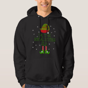 Ich bin Elf Funny Teacher Xmas der Sozialwissensch Hoodie