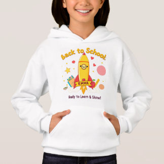 "Ich bin EMMA" Raketen-Start – Persönliches Zurück Hoodie