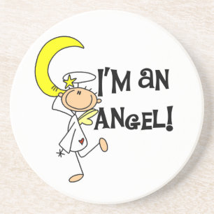 Ich bin Engel T-Shirts und Geschenke Sandstein Untersetzer