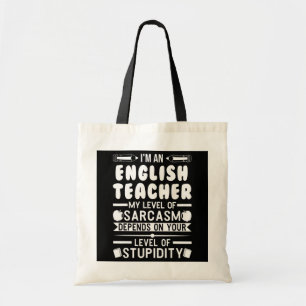 Ich bin Englischlehrerin auf meinem Niveau des Sar Tragetasche