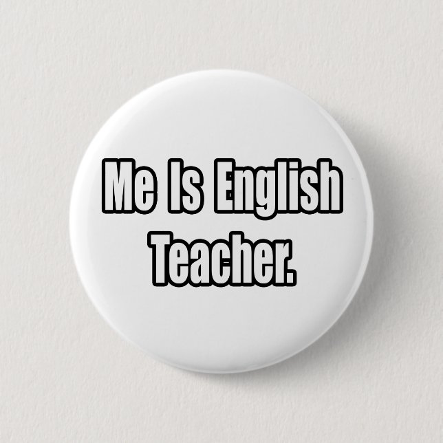 Ich bin Englischlehrerin Button (Vorderseite)