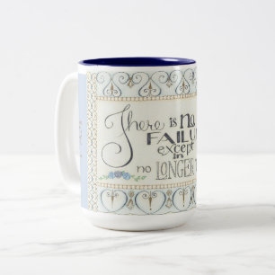 ICH BIN ENTSCLOSSEN! - Es gibt kein Versagen Kaffe Zweifarbige Tasse