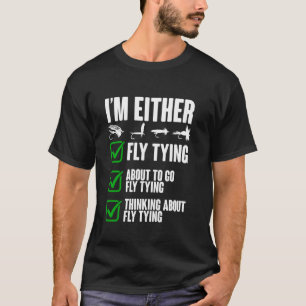 Ich bin entweder Fisch, der Fischer bindet, lustig T-Shirt