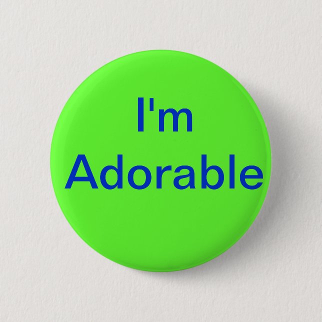 Ich bin entzückend button (Vorderseite)