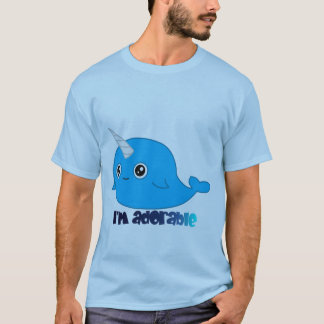 Ich bin entzückendes Narwhal Mannt-stück T-Shirt