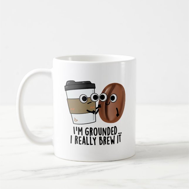 Ich bin erledigt, ich braue wirklich einen lustige kaffeetasse (Links)