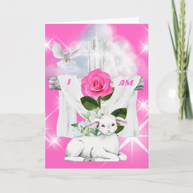 Ich bin erwacht Grußkarte (Vorderseite)