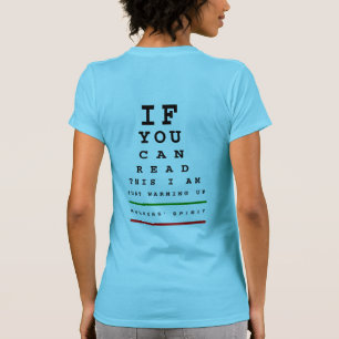 Ich bin Erwärmung auf Augendiagramm - Sport-Tek-SS T-Shirt