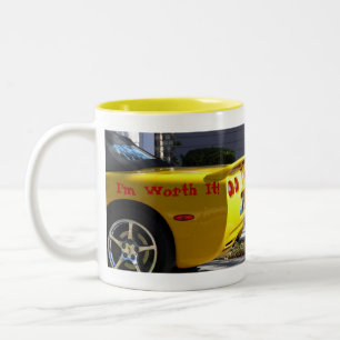 Ich bin ES wert! - Besonders angefertigt Zweifarbige Tasse