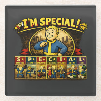 Ich bin etwas Besonderes | Fallout-inspirierte Sta Glasuntersetzer