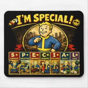 Ich bin etwas Besonderes Fallout-inspirierte Sta Mousepad