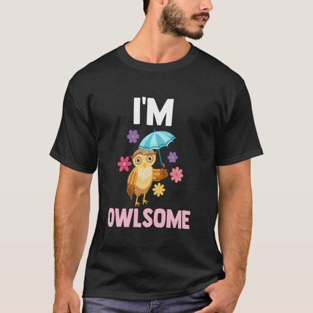 Ich bin Eulen T-Shirt (Vorderseite)