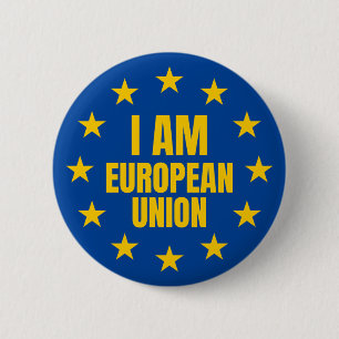 ICH BIN EUROPÄISCHE GEWERKSCHAFT BUTTON