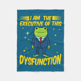 Ich Bin Executive Dysfunction Frosch Meme T-Shirt Fleecedecke