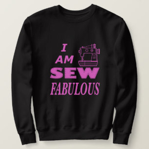 Ich bin fabelhaft in Schwarz und Rosa Sweatshirt
