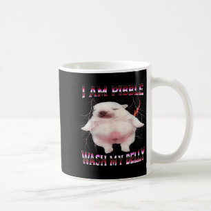 Ich bin fähig, meinen Bauch lustiges Hunde-Meme zu Kaffeetasse