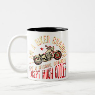 Ich bin Fahrradfahrer-Großvater-T - Shirt - Opa-B Zweifarbige Tasse