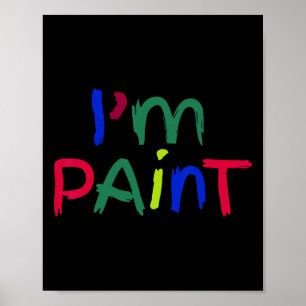 Ich bin Farbvergleich Ich Liebe Zu Fingerfarbe Paa Poster