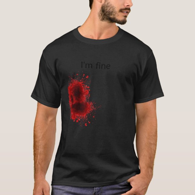 Ich bin fein Bloody Woody Halloween Grosskostüm T  T-Shirt (Vorderseite)